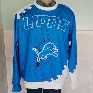 Blue Detroit Lions Men's Sweater
